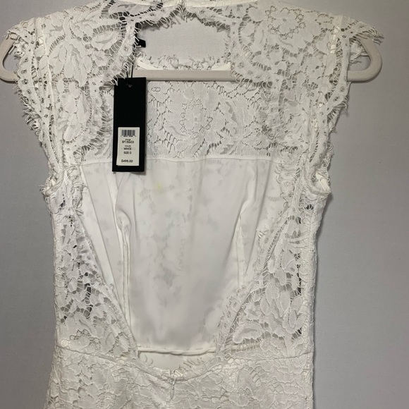 Rachel Zoe Estelle White Lace Dress Maxi Open Back - Picture 5 of 7